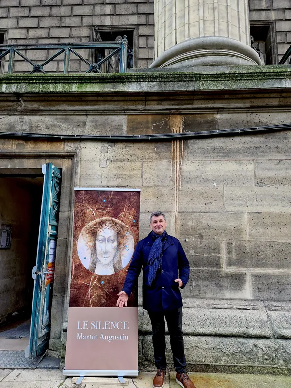 Before the Opening of the Exhibition 'Silence' at the Sainte Marie-Madeleine Church in Paris