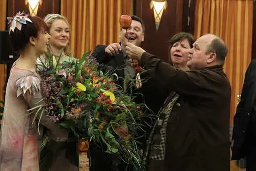 Jozef Bednárik, Gabika Belopotocká, Martin Augustín at the Baptism of Albums 'Obrazy, texty, sentencie' in Bratislava