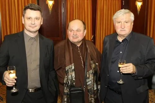 Martin Augustín, Jozef Bednárik, Kamil Peteraj at the Baptism of Albums 'Obrazy, texty, sentencie' in Bratislava